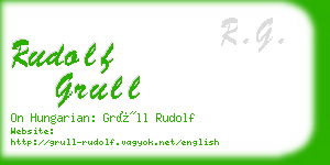 rudolf grull business card